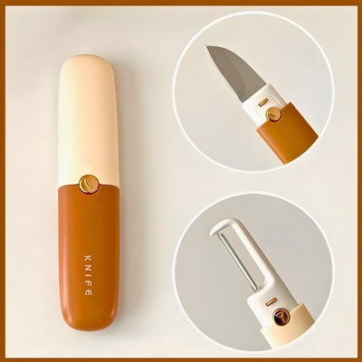 Stainless Steel 2 in 1 Knife with Peeler, Fruit Cutting Knife & Peeler No Ratings