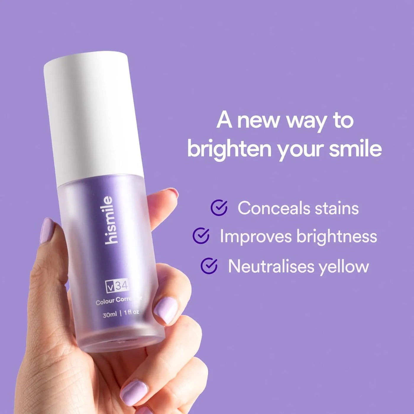 Hismile V34 Colour Corrector Serum, Teeth Whitening