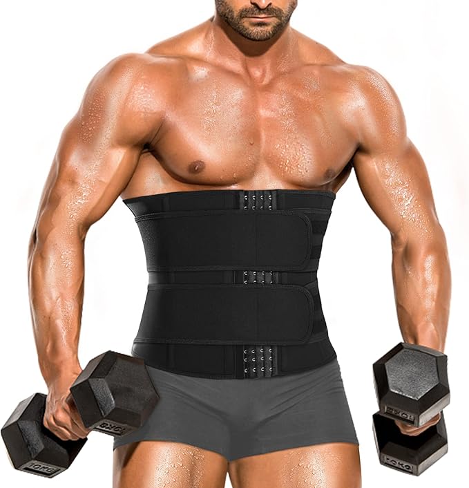 Waist Trainer Trimmer for Men Tummy Control Shapewear Neoprene Sweat Belt Slimming Body Shaper