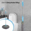 Extendable Twist Mop Fine Fiber Floor Mop – 2-in-1 Rotatable Adjustable Mop | 360-degree Fine Fiber Fabric Self-twisting Dehydrated Mop | Hard Floor Cleaning Mop | Self-twisting Torque Mop For Cleaning Walls