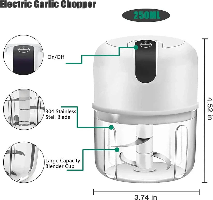 New Mini Portable Multifunctional Electric Food Chopper And Grinder