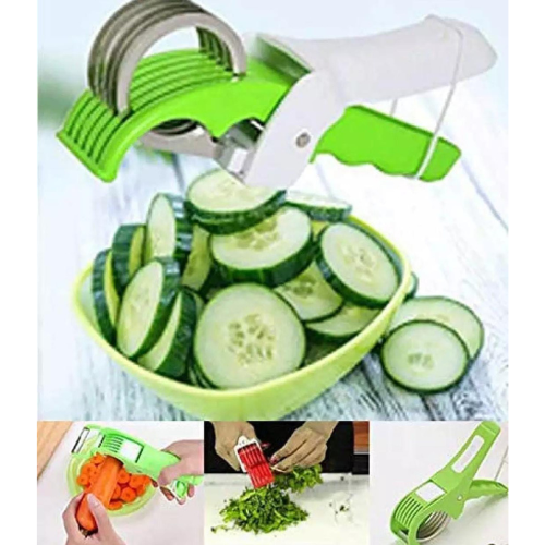 5-Blade Veg Cutter, Ultimate Precision Slicing for Chilly, Lady Fingers & More