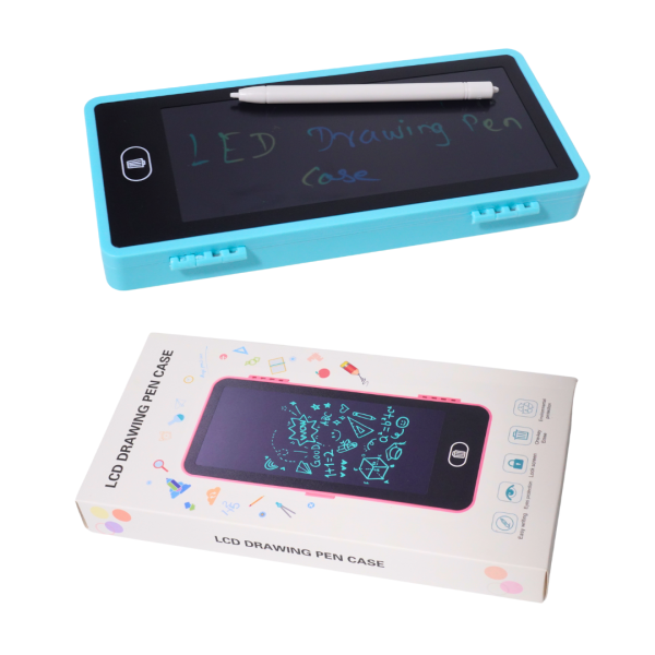 Lcd Drawing Pen Case Easy Writing With Eye Protection, Lock Screen, Large Space Lcd Drawing Pen Case-one Key Erase (random Color)